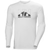 Pánské triko HELLY HANSEN 62977 004 NORD GRAPHIC LONGSLEEVE T-SHIR (velikost M)