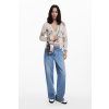 Dámský propínací svetr DESIGUAL 25WWJF14 1011 JERS ESTOCOLMO (velikost XS)
