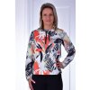 Dámská mikina HAJO 10671 990 D Sweatshirt Blüten-Blätter- (velikost 38)