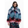 Dámský fashion kabát DESIGUAL 25WWEW02 9019 COAT CLOUD LACROIX (velikost S)