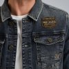 Pánská jeans bunda PME LEGEND PDJ2508715 DCV Denim jacket with badges (velikost L)