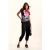 Dámské triko DESIGUAL 26SWTK49 9019 TS MULTIFLOWERS LACROIX (velikost L)