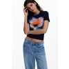 Dámské triko DESIGUAL 26SWTK03 5000 TS ESTOCOLMO (velikost S)