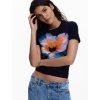 Dámské triko DESIGUAL 26SWTK03 5000 TS ESTOCOLMO (velikost S)