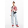 Dámský svetr DESIGUAL 26SWJF13 3021 JERS COPENHAGUE (velikost L)
