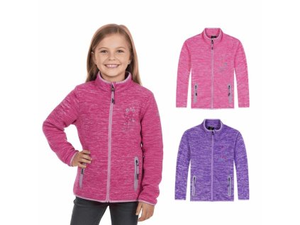 DÍVČÍ MIKINA FLEEC MOTÝLCI FM9713, velikost 110/116 - 140/146