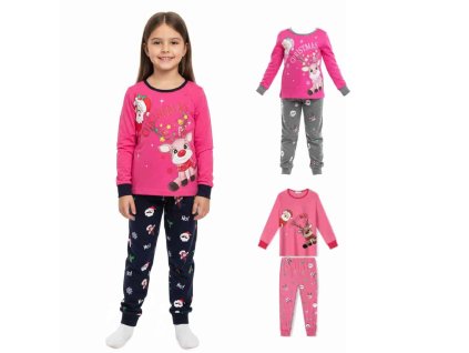 SVÍTÍCÍ VÁNOČNÍ PYŽAMO SOB MP3826, velikost 92/98 - 128