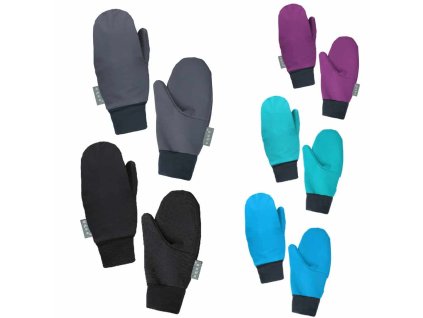 UNUO DĚTSKÉ RUKAVICE SOFTSHELL S FLEECEM, velikost 2/3 - 6/7 let