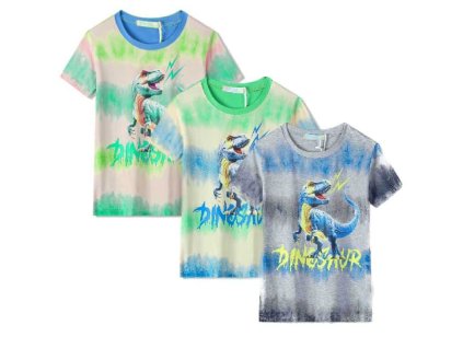 DĚTSKÉ TRIČKO S DINOSAUREM BAREVNÉ