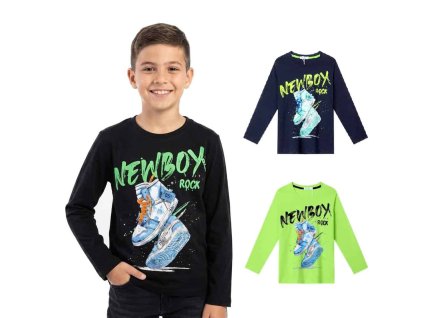 DĚTSKÉ TRIČKO S BAGREM A DLOUHÝM RUKÁVEM