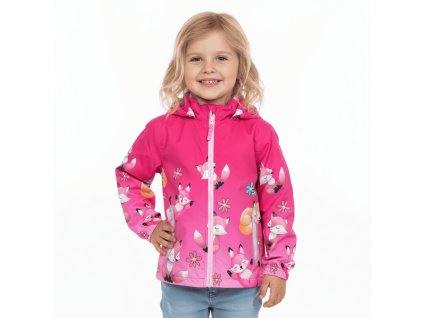 DÍVČÍ ŠUSŤÁKOVÁ BUNDA S FLEECEM LIŠKA
