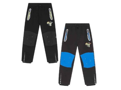 ZATEPLENÉ SOFTSHELL KALHOTY FLEECEM DINOSAUR VELIKOST 104-134