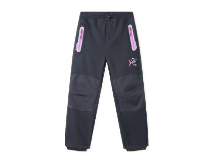 DÍVČÍ SOFTSHEL KALHOTY ZATEPLENÉ FLEECEM 116-146
