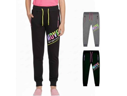 DÍVČÍ TEPLÁKY DO GUMY MOVE