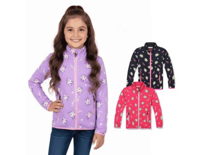 DÍVČÍ MIKINA NA ZIP JEDNOROŽCI