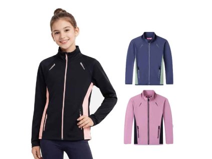 DÍVČÍ FUNKČNÍ MIKINA NA ZIP SPORTY