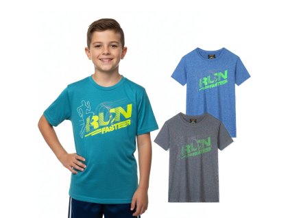 CHLAPECKÉ FUNKČNÍ TRIČKO S KRÁTKÝM RUKÁVEM RUN