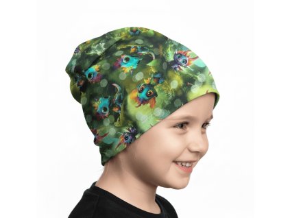 DĚTSKÁ ČEPICE BAVLNĚNÁ DRÁČCI