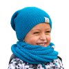 UNUO DĚTSKÁ ČEPICE PLETENÁ WARM TYRKYSOVÁ, velikost S - L