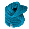 UNUO NÁKRČNÍK PLETENÝ WRAP, TYRKYSOVÝ
