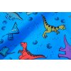 CHLAPECKÁ ŠUSŤÁKOVÁ BUNDA DINOSAURUS, velikost 92 - 122/128