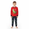 SVÍTÍCÍ VÁNOČNÍ PYŽAMO DINOSAUR MP3835, velikost 98 - 128