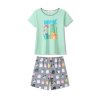 DÍVČÍ PYŽAMO S KOČKAMI A KRÁTKÝM RUKÁVEM