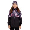 DÍVČÍ SOFTSHEL KABÁT UNUO KOUZELNÉ KVĚTINY S FLEECEM