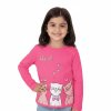 DÍVČÍ TRIČKO S KOČIČKAMI A DLOUHÝM RUKÁVEM