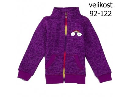 Dívčí fialová outdoor mikina B2821 vel. 92