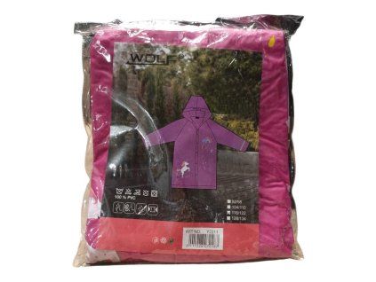 Dívčí pláštěnka růžová Wolf Y2211