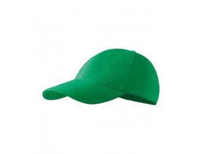 6P čepice unisex středně zelená nastavitelná