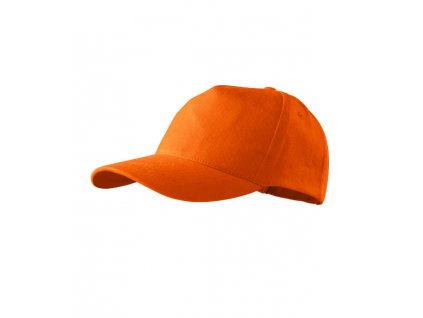 5P čepice unisex oranžová nastavitelná