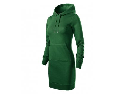 Snap šaty dámské lahvově zelená