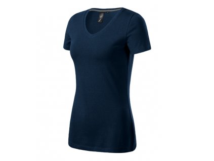 Action V-neck tričko dámské námořní modrá