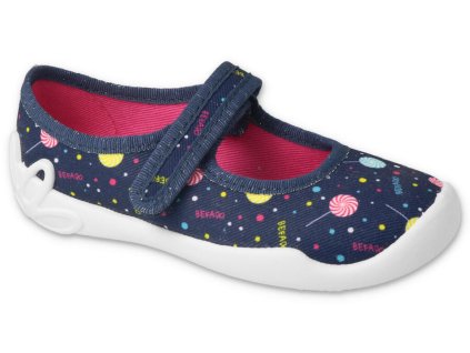 114Y508 - dívčí balerínky Befado tmavě modré