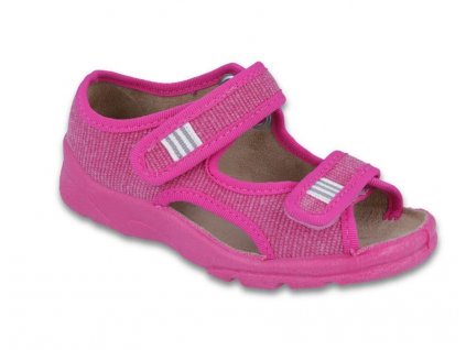 113X009 25 - dív.sandálek s patou, růžová