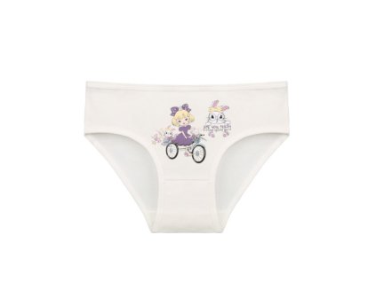 Dívčí spodní kalhotky EVONA 840 | panenka bílá (Velikost 122)