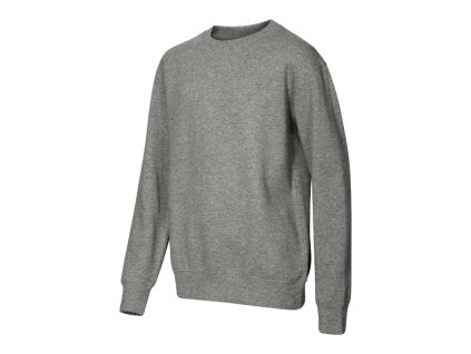 Dětská mikina Crew tm. šedý melír (Velikost 146 cm/10 let, Barva tmavě šedý melír)