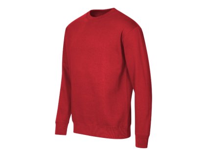 Unisex mikina Crew červená (Velikost 3XL, Barva červená)