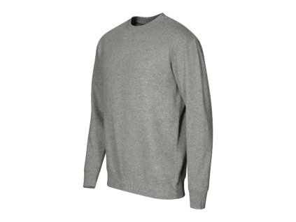 Unisex mikina Crew tm. šedý melír (Velikost 5XL, Barva tmavě šedý melír)