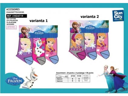 Ponožky Frozen Ledové království 3 ks