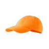 6P čepice unisex tangerine orange nastavitelná