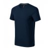 Action V-neck tričko pánské námořní modrá