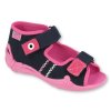 242P056 18 - dívčí sandálky Befado tm.modrá s růž.
