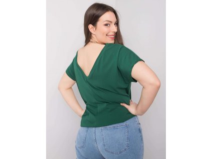 pol pl Ciemnozielony t shirt plus size Beverly 361524 1