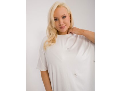 pol pl Hurtownia Ecru bluzka plus size z krotkim rekawem 407272 2