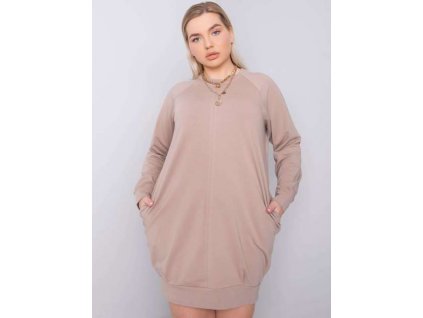 pol pm Ciemnobezowa sukienka plus size Ariadne 363120 1