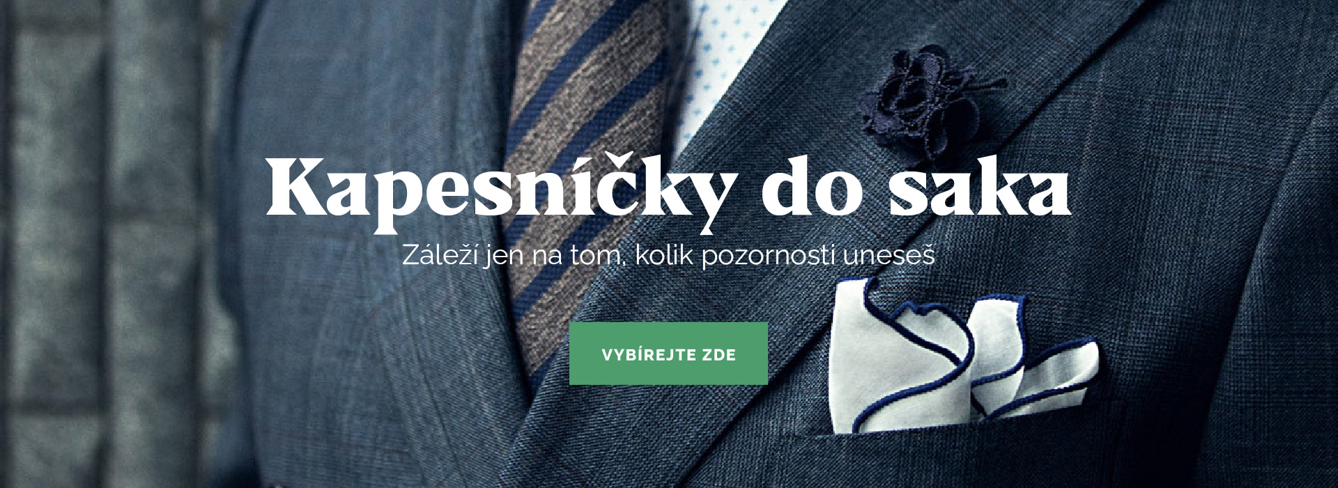 Pánské kapesníčky do saka Obleč oblek