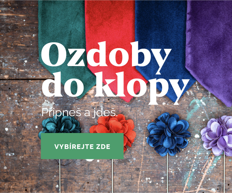 Ozdoby do klopy Obleč oblek